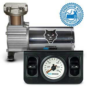 Pacbrake高级独立叶片阀在驾驶室控制套件与机械压力表