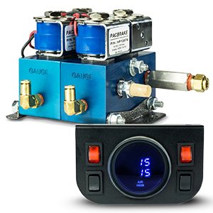 Pacbrake基本独立叶片阀在驾驶室控制套件与数字压力表